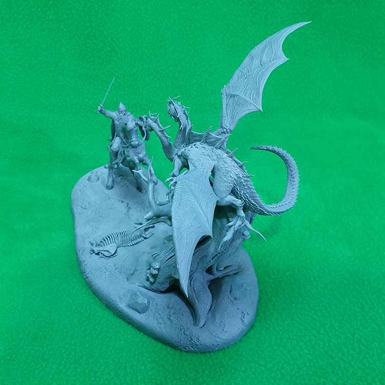 6022 миниатюра 'Добрыня Никитич и Змей Горыныч' масштаб 1:35 СВ Модель