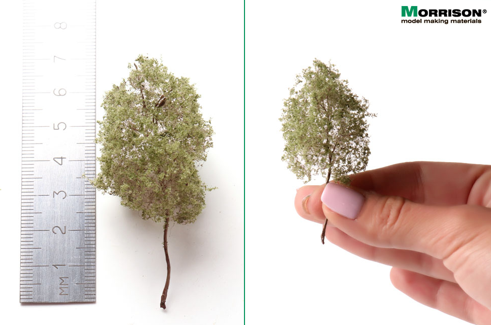 011dpr002 «Реалистичная крона» - Набор деревьев для макетирования 10 шт.