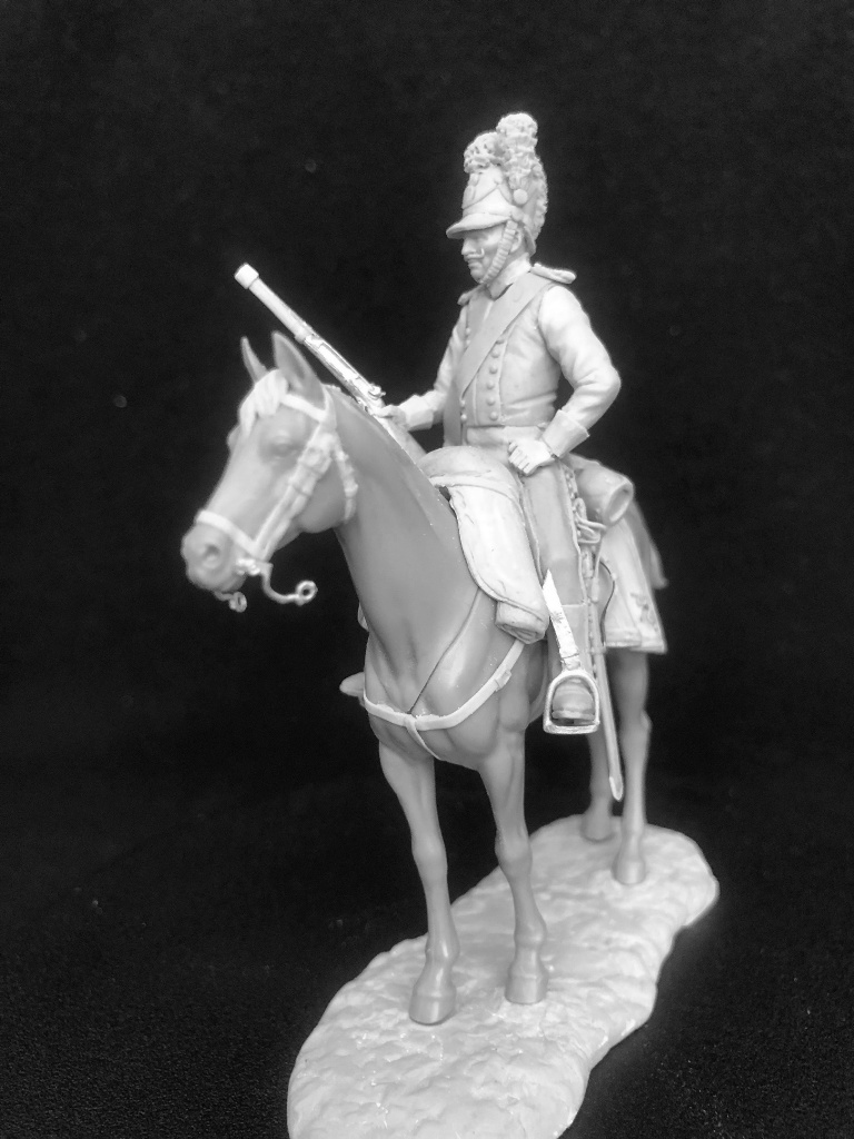 CHM-54335. Баварский шеволежер, 1806-13 гг. 54 мм. Материал - смола. Chronos Miniatures