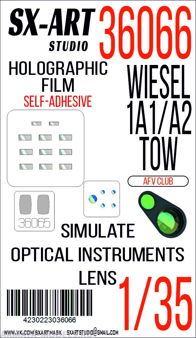 36066SX Имитация смотровых приборов Wiesel 1A1/A2 TOW (AFV)