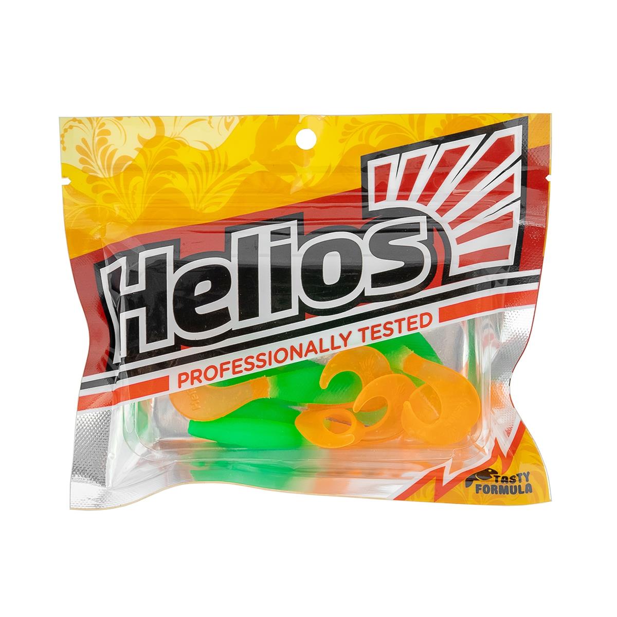 Твистер Hybrid 2,75"/7,0 см Lime & Orange 7шт. (HS-13-020) Helios Твистер Hybrid 2,75"/7,0 см Lime & Orange 7шт. (HS-13-020) Helios