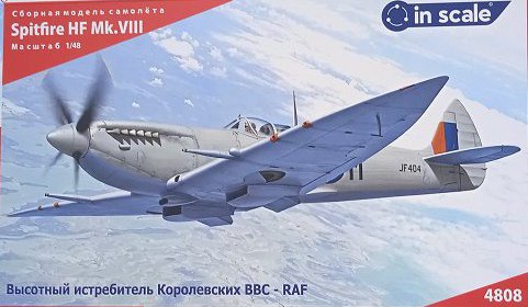 4808 Сборная модель самолета Spitfire HF Mk.VIII/Mk.Ixc - высотный истребитель RAF, 4 варианта InScale 4808 Сборная модель самолета Spitfire HF Mk.VIII/Mk.Ixc - высотный истребитель RAF, 4 варианта InScale