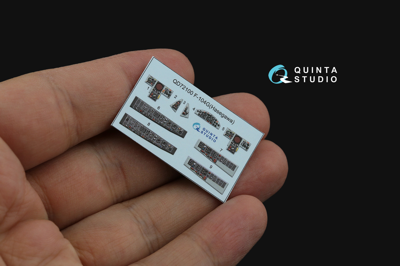 QD72100 3D Декаль интерьера кабины F-104G (Hasegawa)