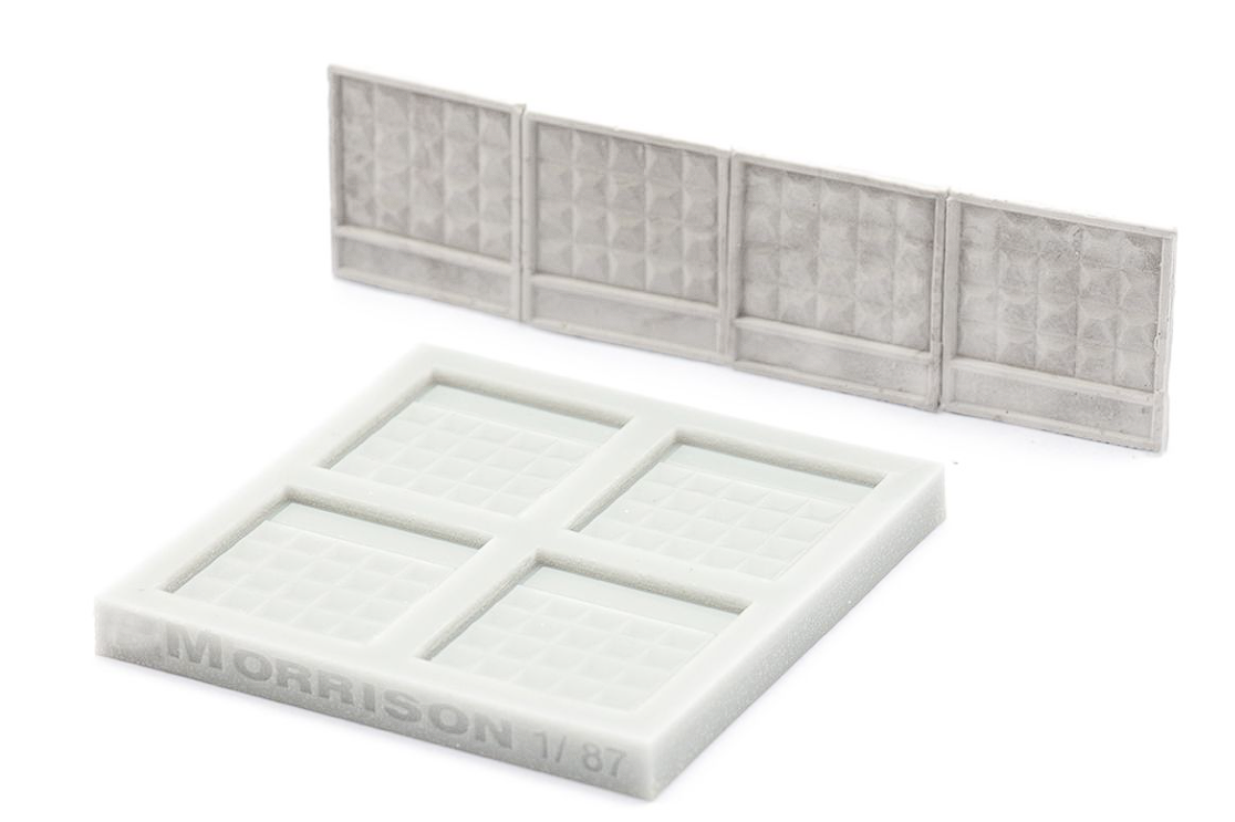 300-fzab-87 Молд для литья заборов ПО-2 для макетов М1/87