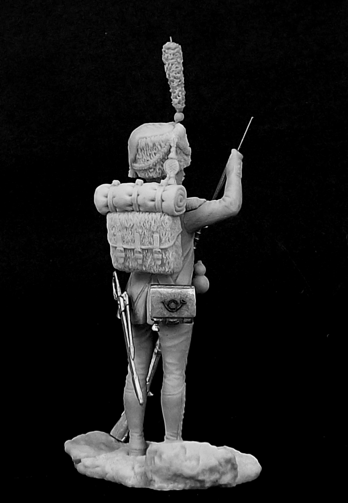 CHM-54164. Вольтижер легкой пехоты, Франция 1809-12 гг. (3 варианта голов). 54 мм. Материал - смола. Chronos Miniatures