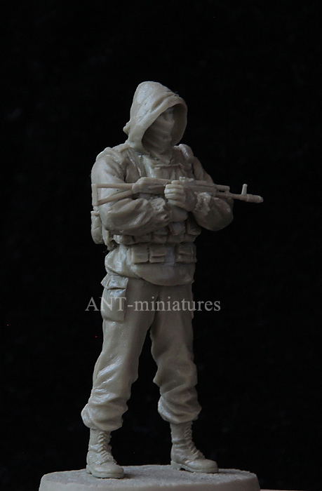 № 35-103 Фигурка The soldier of special troops GRU, Russia 1999 . Ant Miniatures № 35-103 Фигурка The soldier of special troops GRU, Russia 1999 . Ant Miniatures