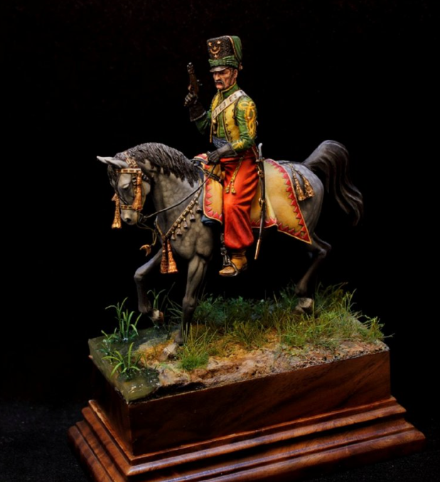 CHM-54180. Офицер эскадрона Литовских татар, Франция 1812-13гг. 54 мм. Материал - смола. Chronos Miniatures