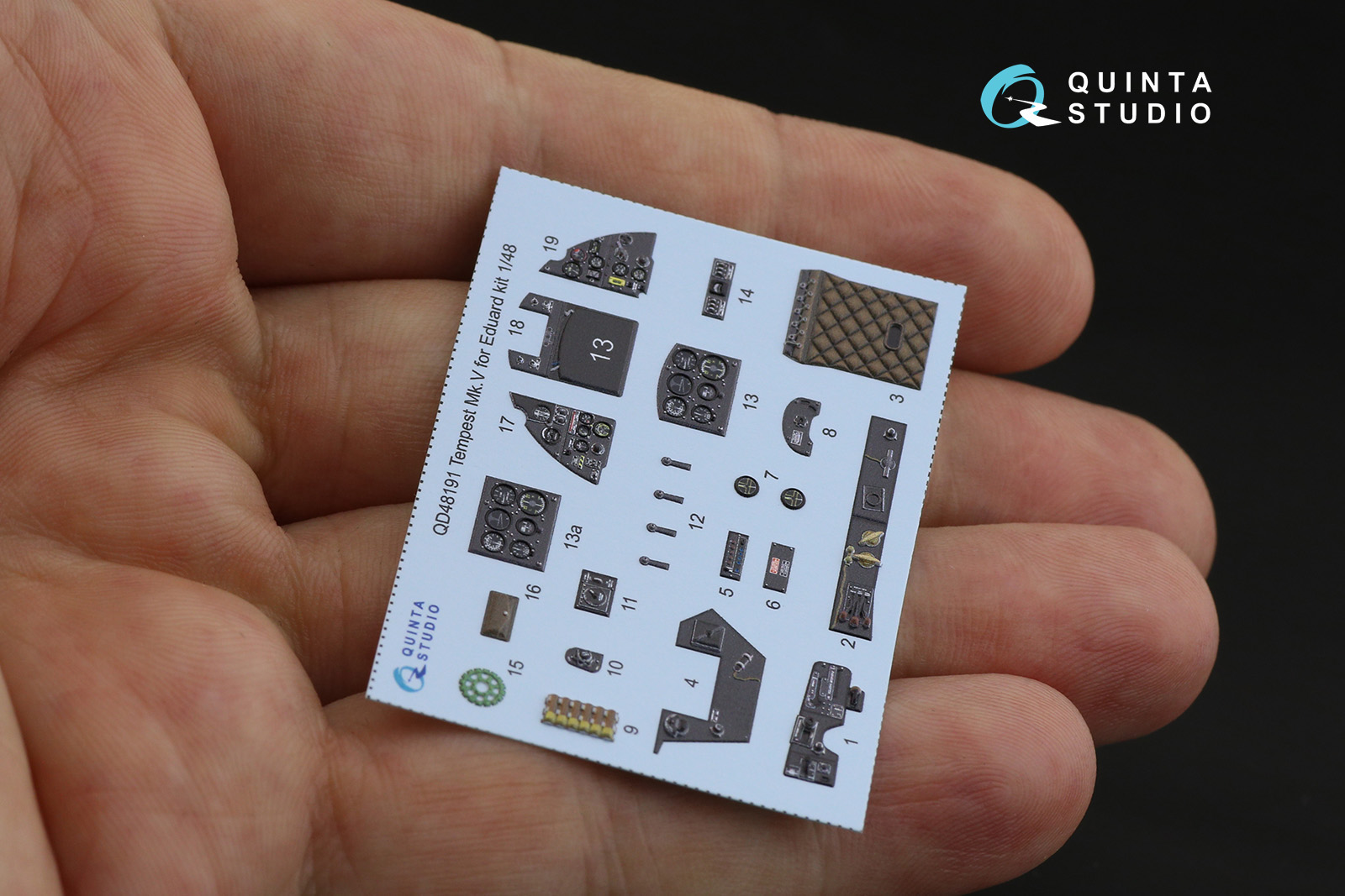 QD48191 3D Декаль интерьера кабины Tempest Mk.V (Eduard)