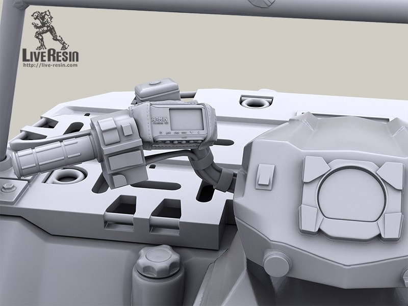 LRE35320 Набор дополнений на военный квадроцикл Polaris MV 850 - JPS навигатор на руль и база для установки тяжелого вооружения