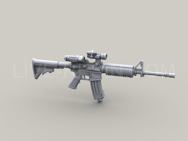 LRE35001 Карабин армии США M4 с заглушками на рельсах