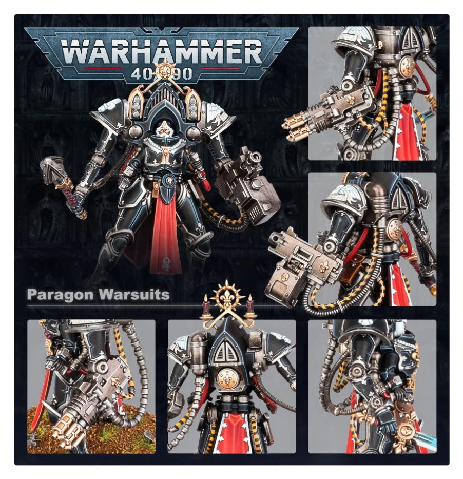 52-34GW Набор Адепта Сороритас. Боевые Костюмы Парагон (Adepta Sororitas.  Paragon Warsuits) Games Workshop