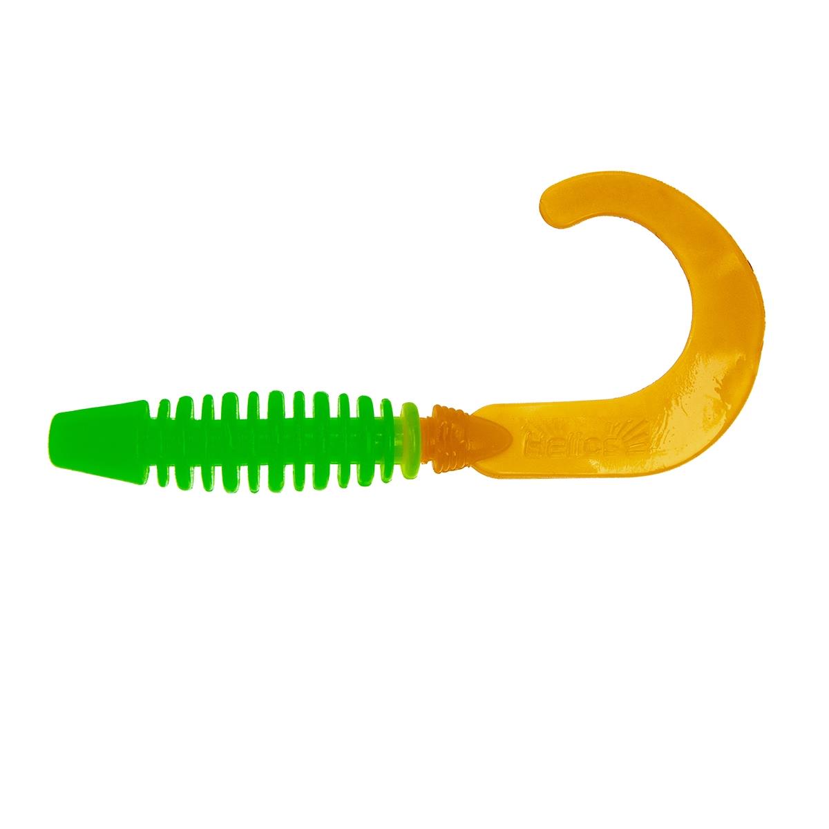 Твистер Din 3,11"/7,9см Lime & Orange 6шт. (HS-33-020) Helios Твистер Din 3,11"/7,9см Lime & Orange 6шт. (HS-33-020) Helios