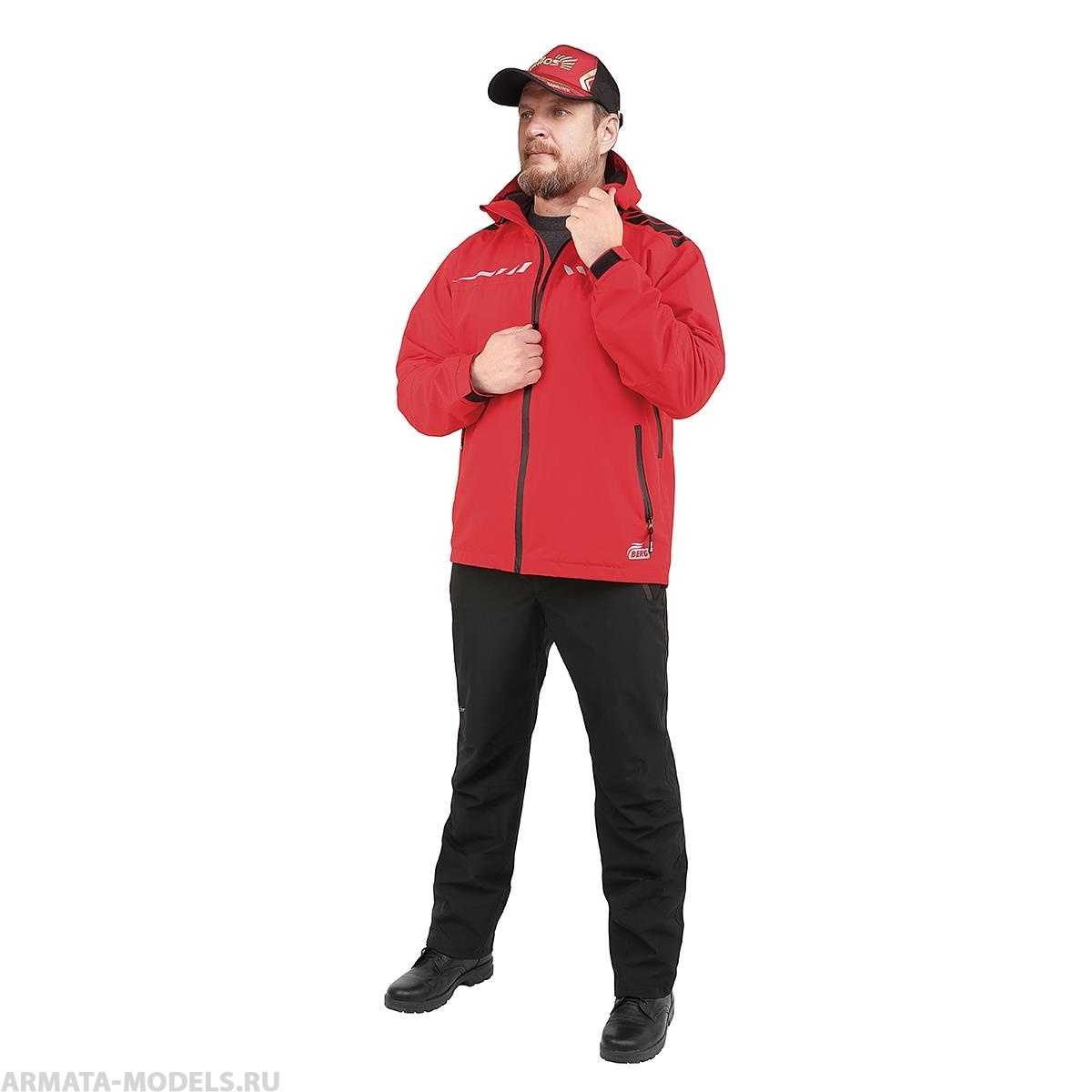 Костюм мембранный BERG красный 5/5К р.3XL (T-KSB-3XL-56/182-R) Helios