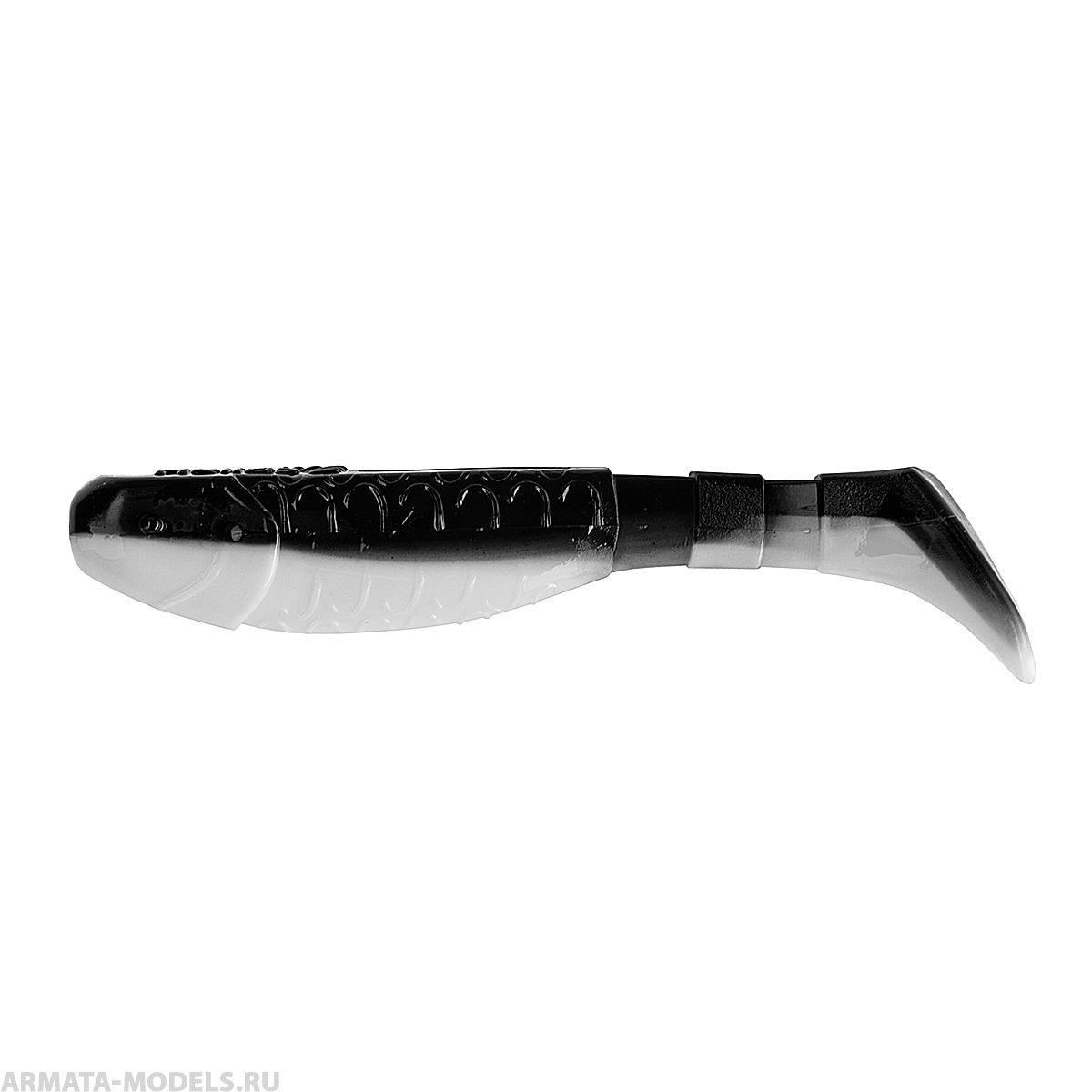 Виброхвост Chubby 3,55"/9 см Black & White 5шт. (HS-4-023) Helios Виброхвост Chubby 3,55"/9 см Black & White 5шт. (HS-4-023) Helios