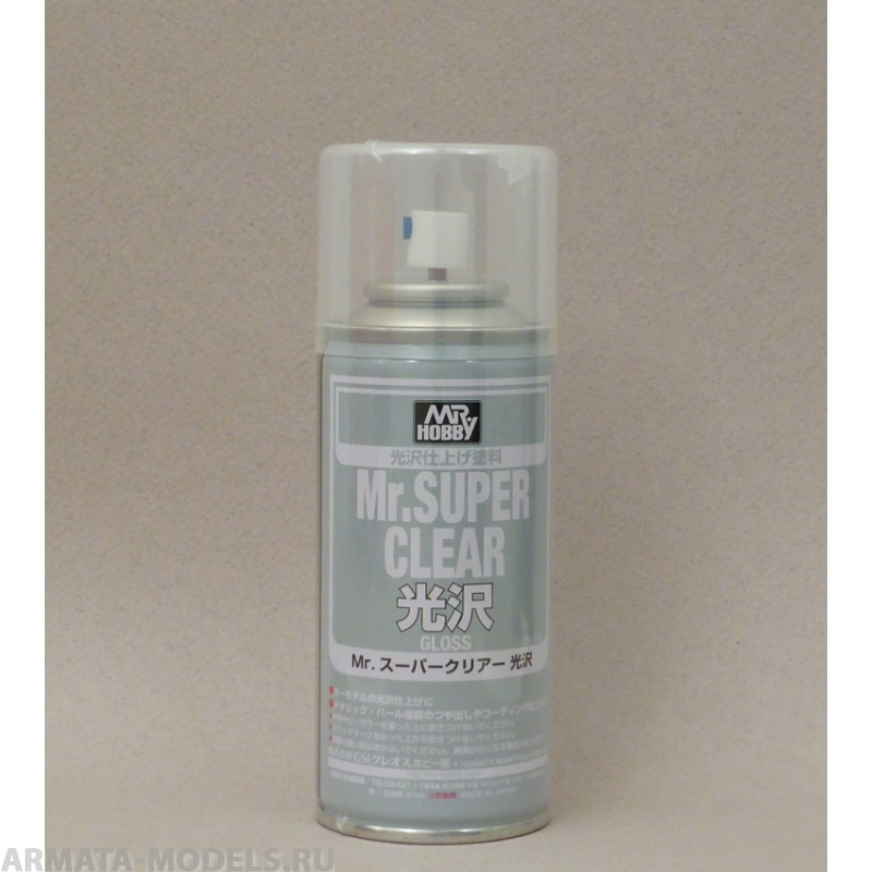 B513 Краска художественная т.м.MR.HOBBY  Mr.SUPER CLEAR GLOSS 170мл B513 Краска художественная т.м.MR.HOBBY  Mr.SUPER CLEAR GLOSS 170мл