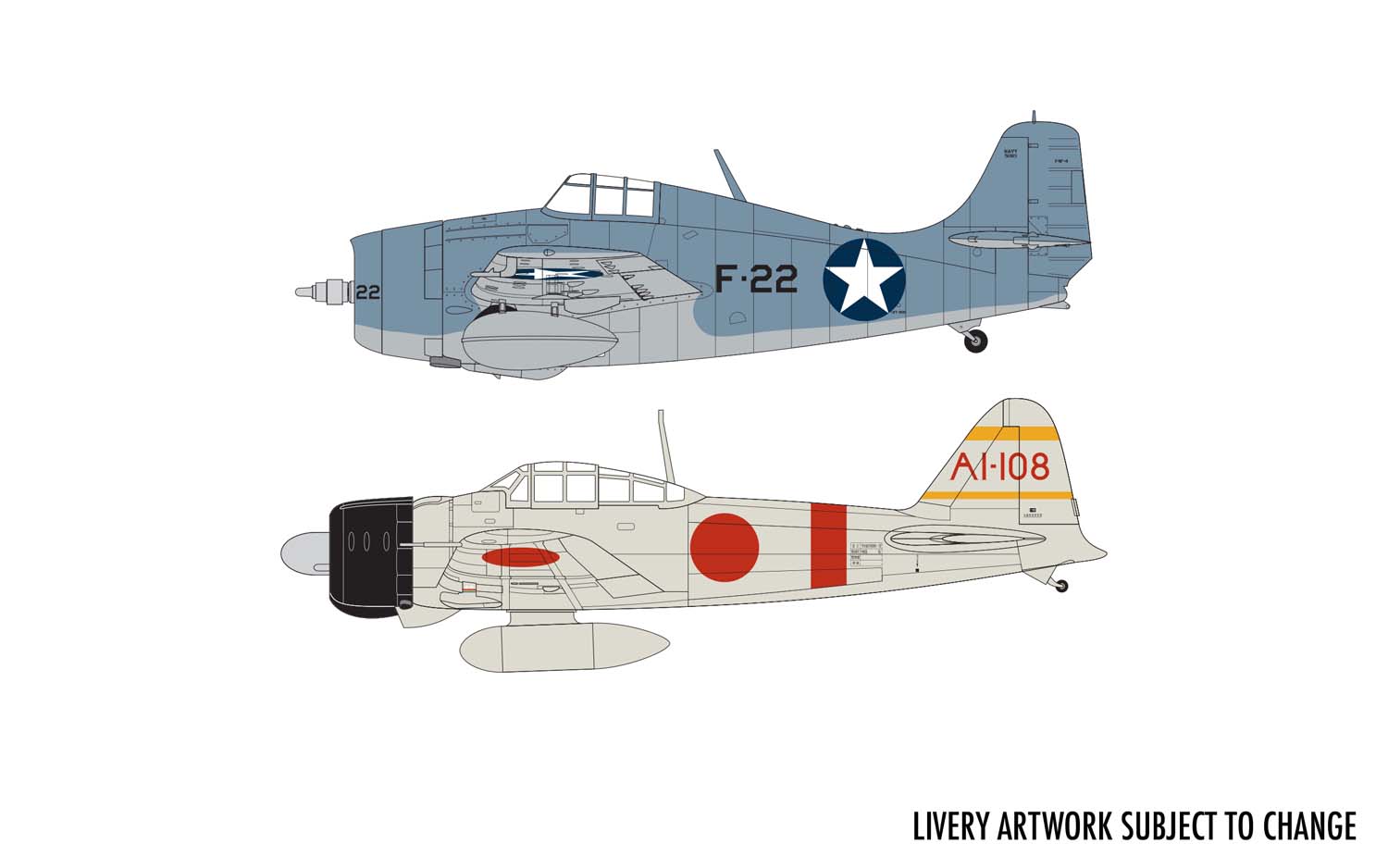A50184 Подарочный набор Grumman F-4F4 Wildcat & Mitsubishi Zero Dogfight Double Airfix A50184 Подарочный набор Grumman F-4F4 Wildcat & Mitsubishi Zero Dogfight Double Airfix