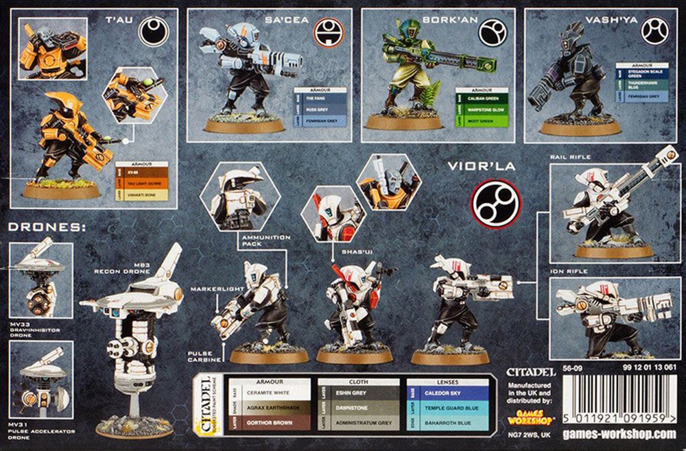 56-09GW Набор Империя Т'ау: Следопыты (T'au Empire Pathfinder Team) 56-09GW Набор Империя Т'ау: Следопыты (T'au Empire Pathfinder Team)