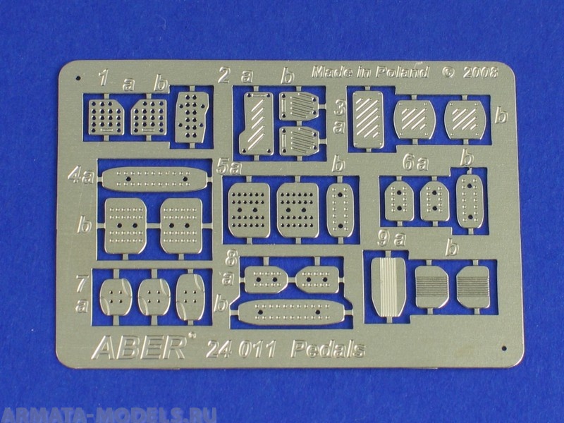 ABR-24-011  Дополнения для  Pedals for all cars для  1/24 ABR-24-011  Дополнения для  Pedals for all cars для  1/24