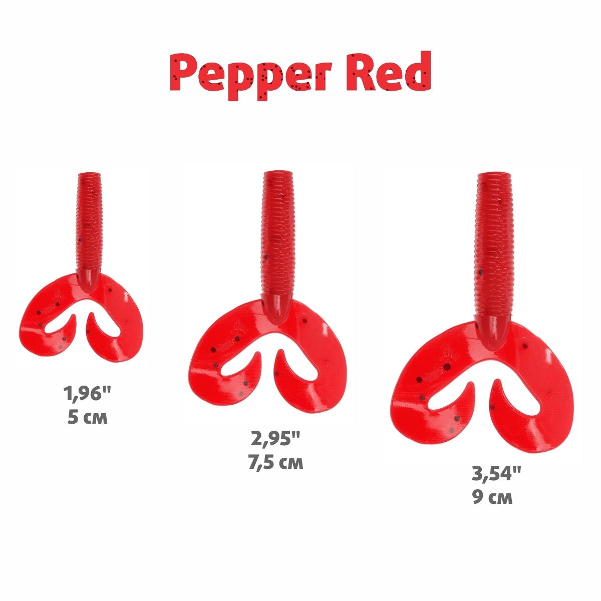 Твистер Credo Double Tail 3,54"/9 см Pepper Red 5шт. (HS-28-030) Helios Твистер Credo Double Tail 3,54"/9 см Pepper Red 5шт. (HS-28-030) Helios