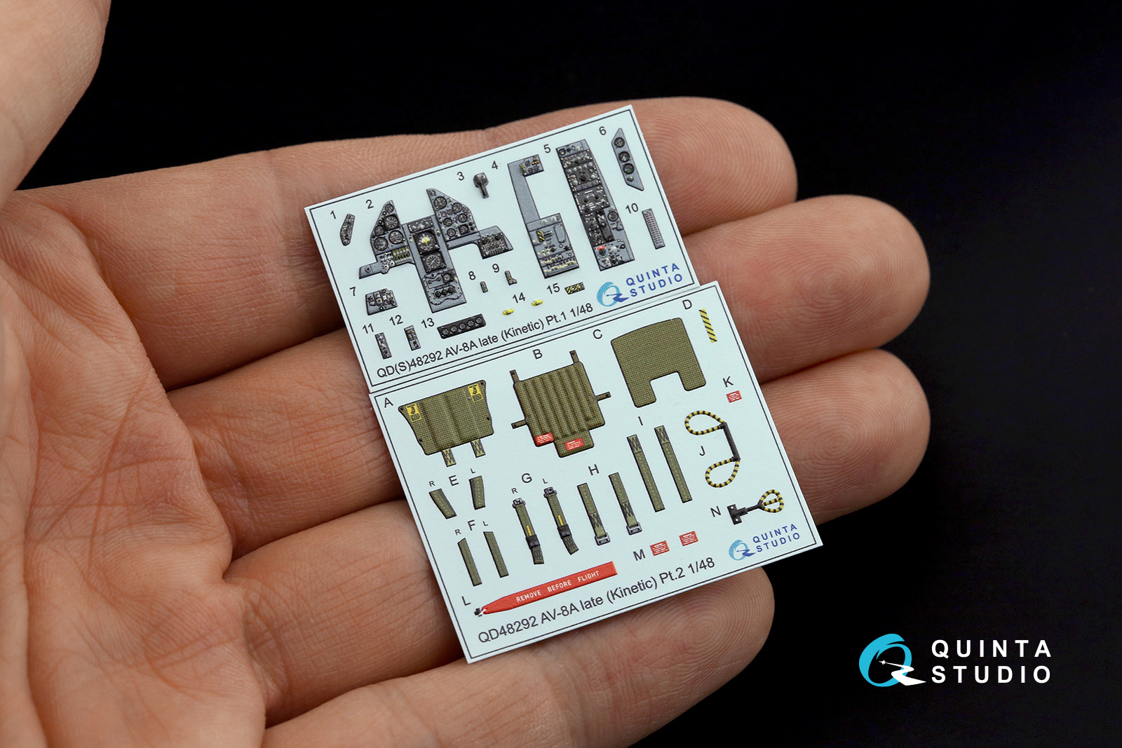 QD48292 3D Декаль интерьера кабины AV-8A Late (Kinetic)