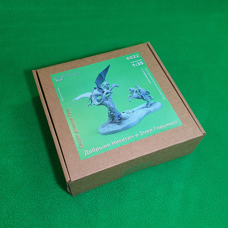 6022 миниатюра 'Добрыня Никитич и Змей Горыныч' масштаб 1:35 СВ Модель 6022 миниатюра 'Добрыня Никитич и Змей Горыныч' масштаб 1:35 СВ Модель
