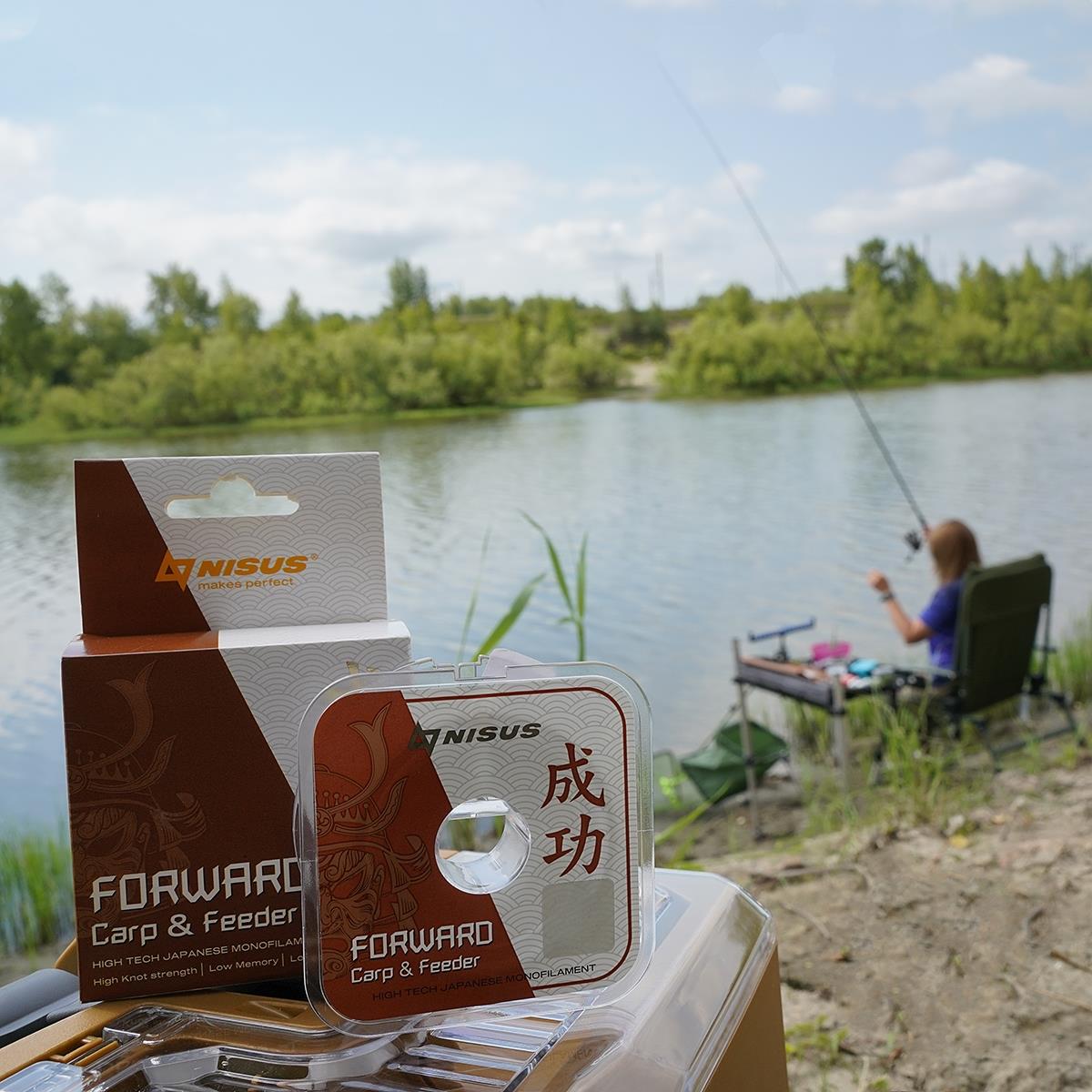 Леска FORWARD Carp & Feeder brown 0,286mm/100m Nylon (N-FСF-0286-100) Nisus( цена указана за упаковку, в количестве 10шт.)