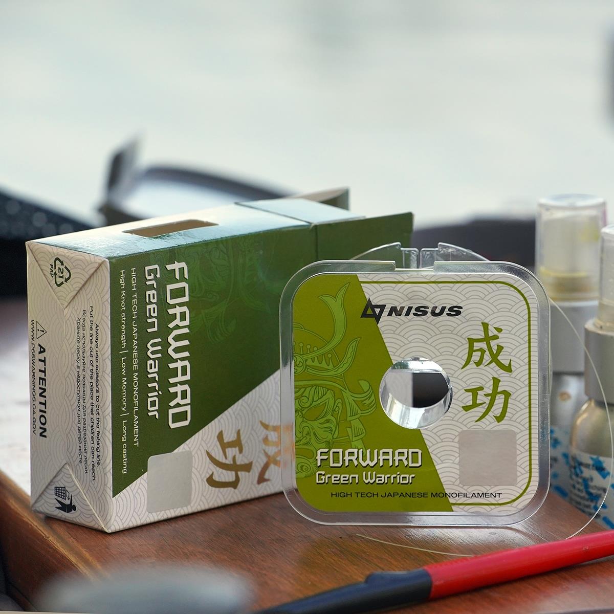 Леска FORWARD Green Warrior 0,437mm/100m Nylon (N-FGW-0437-100) Nisus( цена указана за упаковку, в количестве 10шт.)