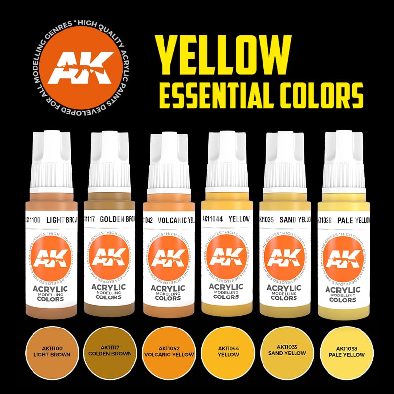 AK11615 Набор красок YELLOW UNIFORM COLORS 3G AK11615 Набор красок YELLOW UNIFORM COLORS 3G