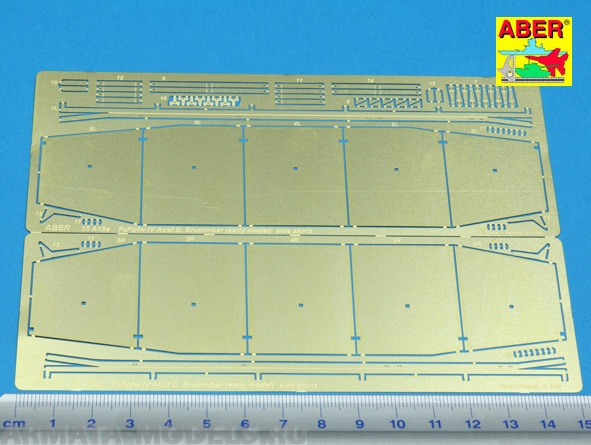 ABR-35-A18  Дополнения для  Side skirts for PzKpfw IV(G),Brummbar (Early) для  1/35 ABR-35-A18  Дополнения для  Side skirts for PzKpfw IV(G),Brummbar (Early) для  1/35
