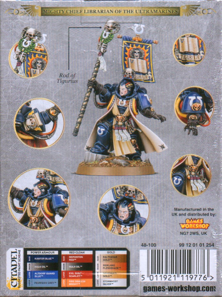 48-100GW Набор Ультрамарины. Старший Библиарий Тигурий (Ultramarines Chief Librarian Tigurius) 48-100GW Набор Ультрамарины. Старший Библиарий Тигурий (Ultramarines Chief Librarian Tigurius)