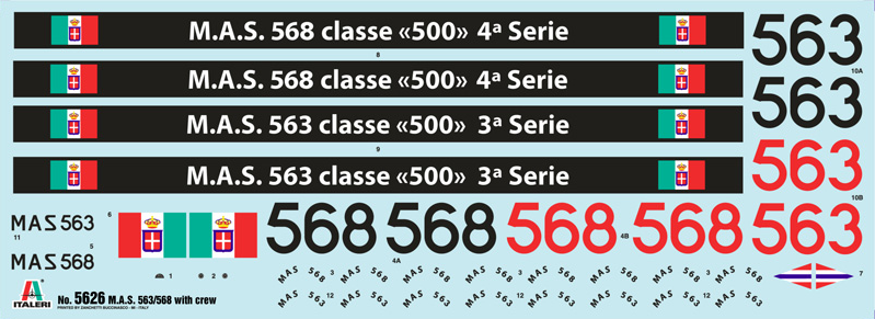 5626ИТ Торпедный катер M.A.S. 563/568 Italeri 5626ИТ Торпедный катер M.A.S. 563/568 Italeri