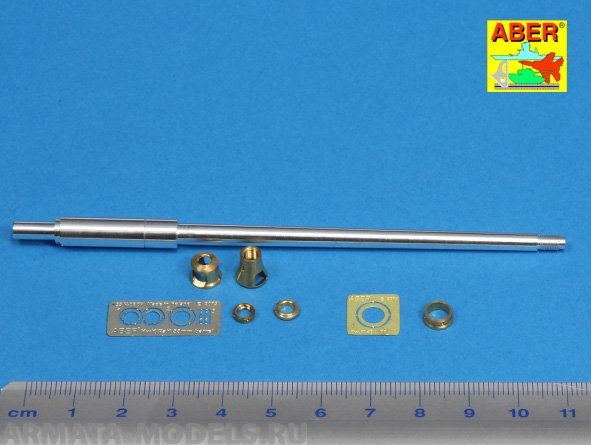 ABR-35-L-102  Дополнения для  Barrel for German 8,8cm Kw.K 43 (L/71) gun used on Tiger B Serien-Turm & Jagdpanther Late для Tamiya 1/35 ABR-35-L-102  Дополнения для  Barrel for German 8,8cm Kw.K 43 (L/71) gun used on Tiger B Serien-Turm & Jagdpanther Late для Tamiya 1/35