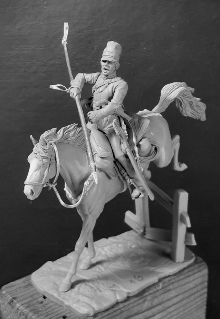 CHM-54227. Казак Донских казачьих полков, Россия 1812-15 гг. (3 варианта голов, 3 варианта правых рук). 54 мм. Материал - смола. Chronos Miniatures