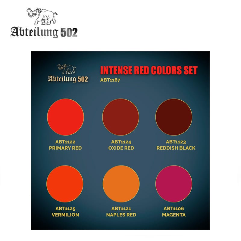 ABT1167 Набор  акриловых красок INTENSE RED COLORS SET ABT1167 Набор  акриловых красок INTENSE RED COLORS SET