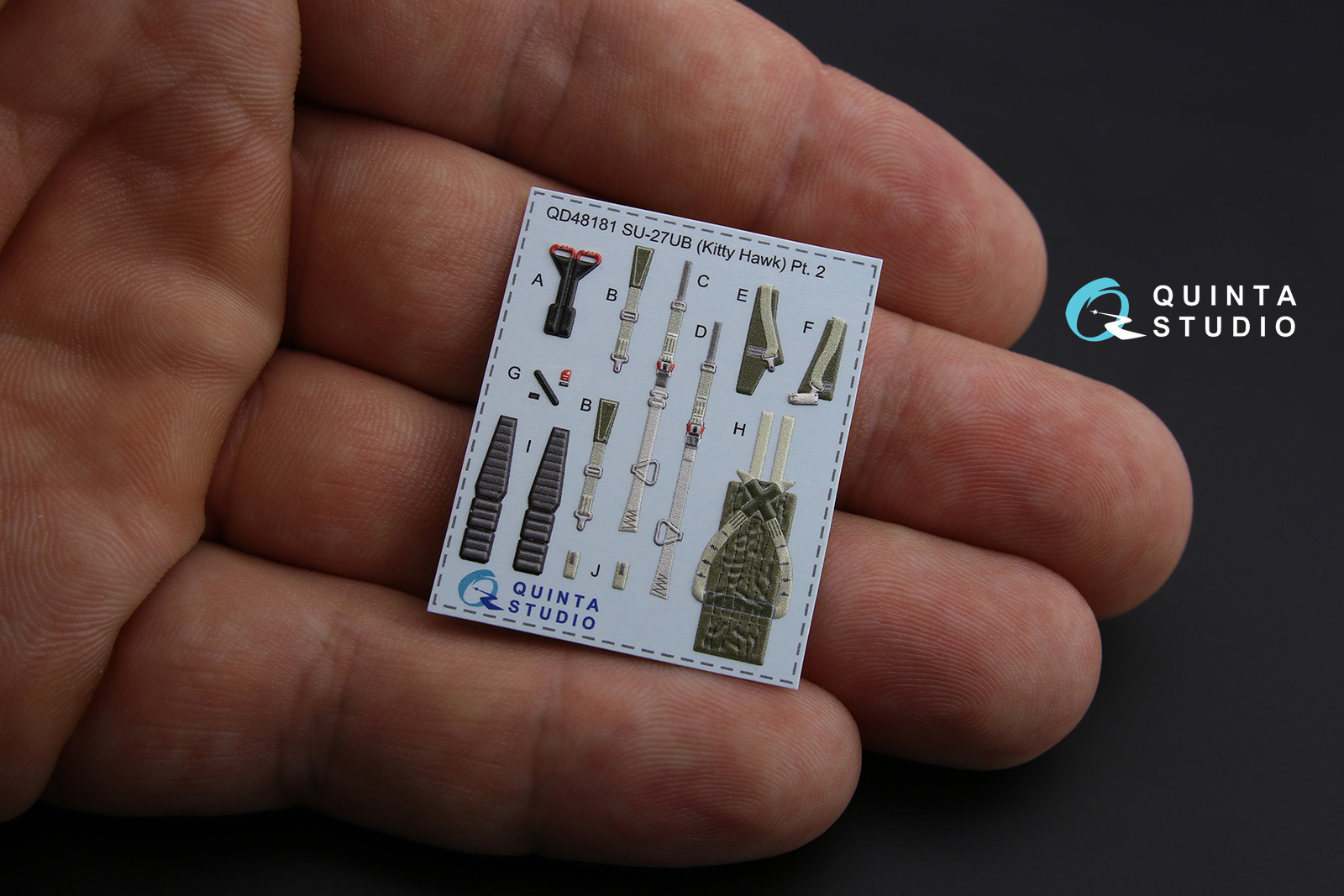 QD48170 3D Декаль интерьера кабины Су-27 (для модели KittyHawk)