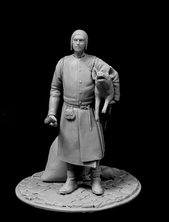 CHM-54191. Средневековый мясник. 54 мм. Материал - смола. Chronos Miniatures