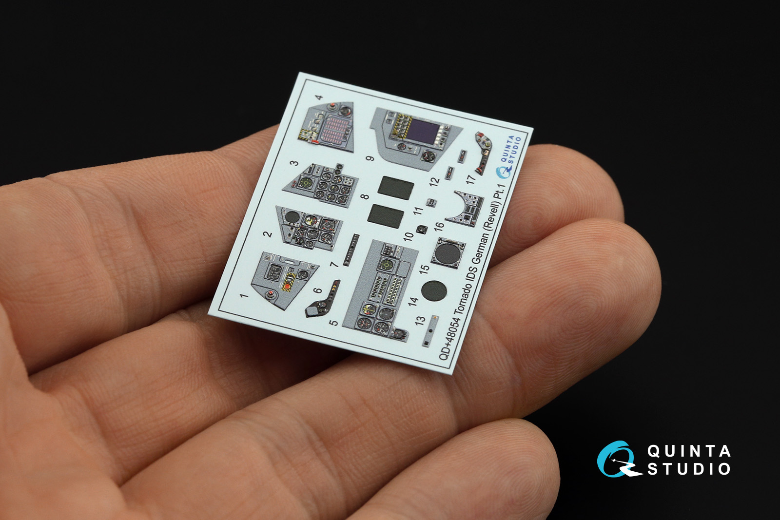 QDS+48054 3D Декаль интерьера кабины Tornado IDS Germa (Revell) (малая версия) (с 3D-печатными деталями)