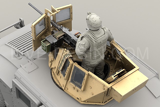 LRE35227 Бронированная башня для бронетехники Корпуса Морской Пехоты США MCTAGS с фигуркой стрелка и пулемётом M2 Browning .50 Caliber LRE35227 Бронированная башня для бронетехники Корпуса Морской Пехоты США MCTAGS с фигуркой стрелка и пулемётом M2 Browning .50 Caliber