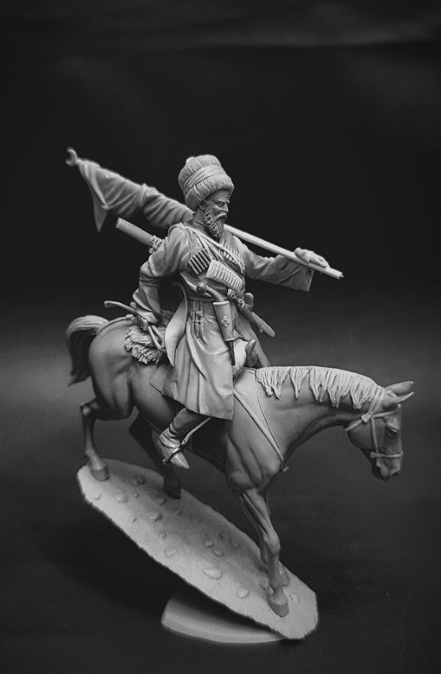 CHM-54359. Кавказский горец, 19 век (2 варианта левой руки). 54 мм. Материал - смола. Chronos Miniatures CHM-54359. Кавказский горец, 19 век (2 варианта левой руки). 54 мм. Материал - смола. Chronos Miniatures