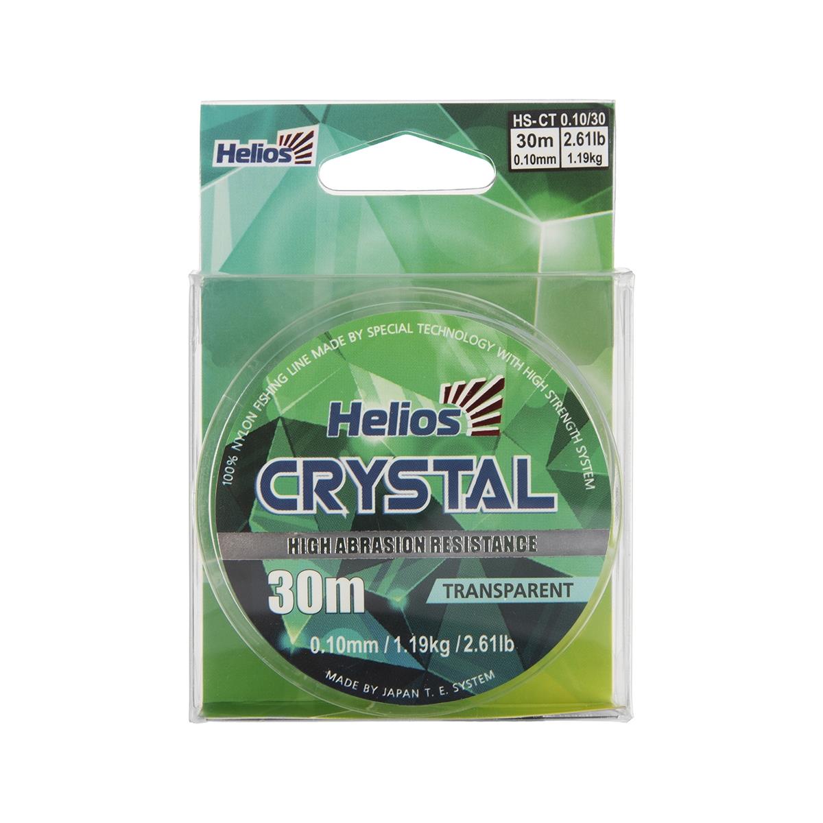 Леска CRYSTAL Nylon Transparent 0,10mm/30 (HS-CT 0,10/30) Helios