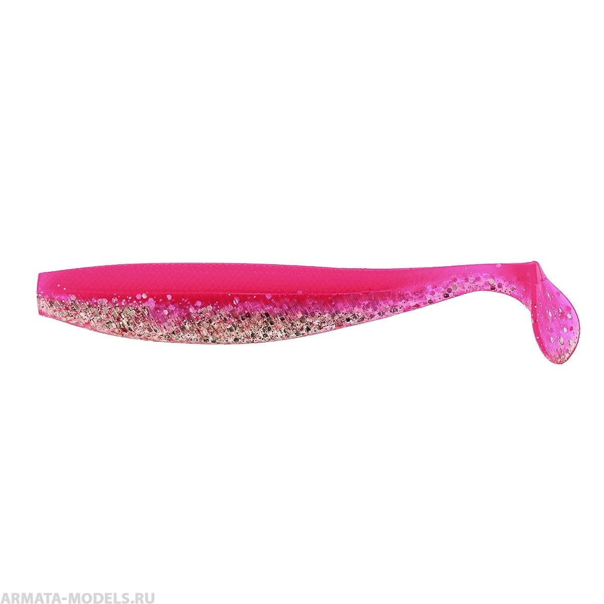 Виброхвост Trofey 5.5"/14см Silver Sparkles & Pink 4шт. (HS-25-035) Helios Виброхвост Trofey 5.5"/14см Silver Sparkles & Pink 4шт. (HS-25-035) Helios