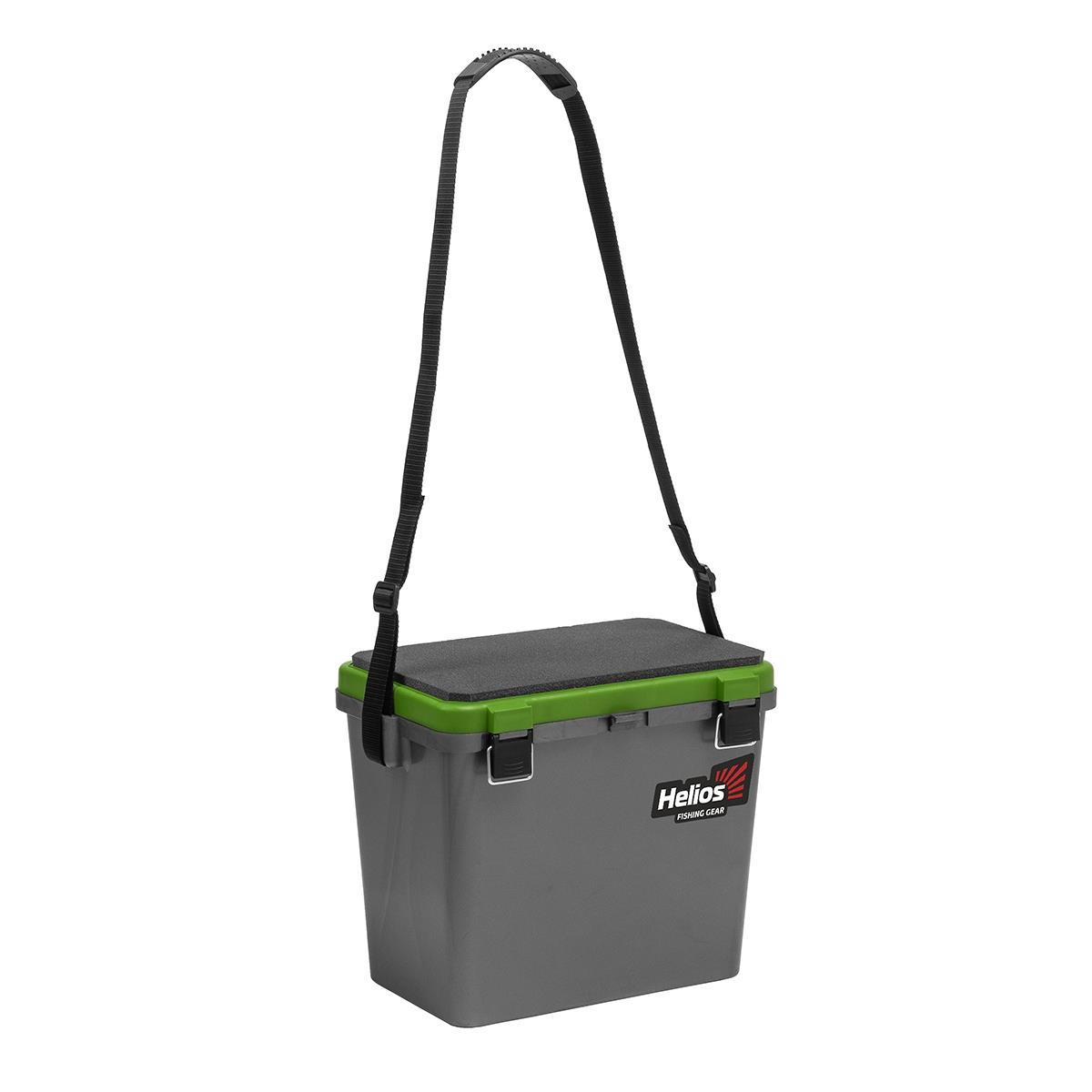 Ящик рыболовный зимний односекционный серый/салатовый (HS-IB-19-GG-1) Helios
