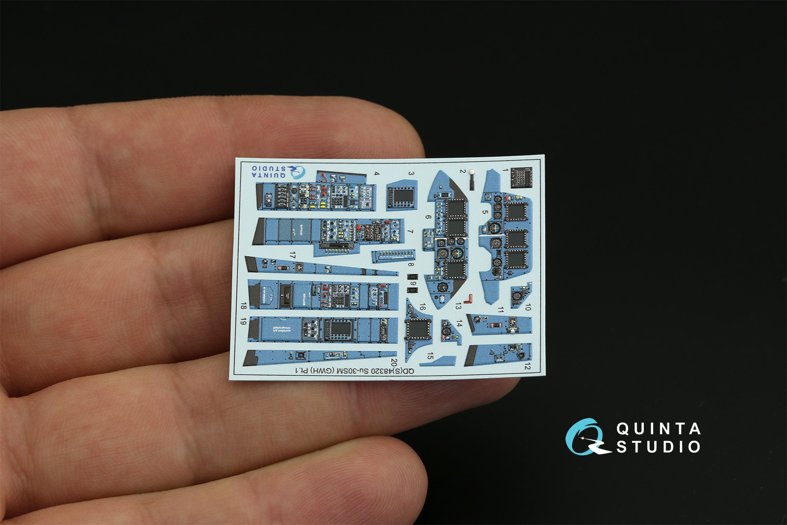 QDS-48320 3D Декаль интерьера кабины Су-30СМ (GWH) (Малая версия)