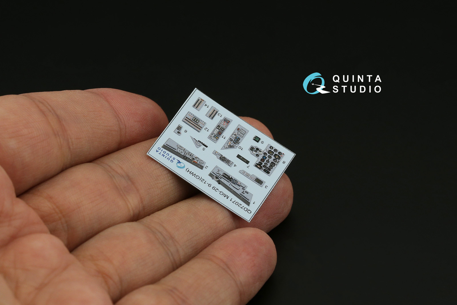 QD72071 3D Декаль интерьера кабины МиГ-29 9-12 (GWH)