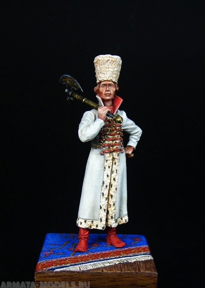 CHM-54094(M). Рында (Царский телохнанитель), XVI-XVII века. 54 мм. Материал – белый металл Chronos Miniatures