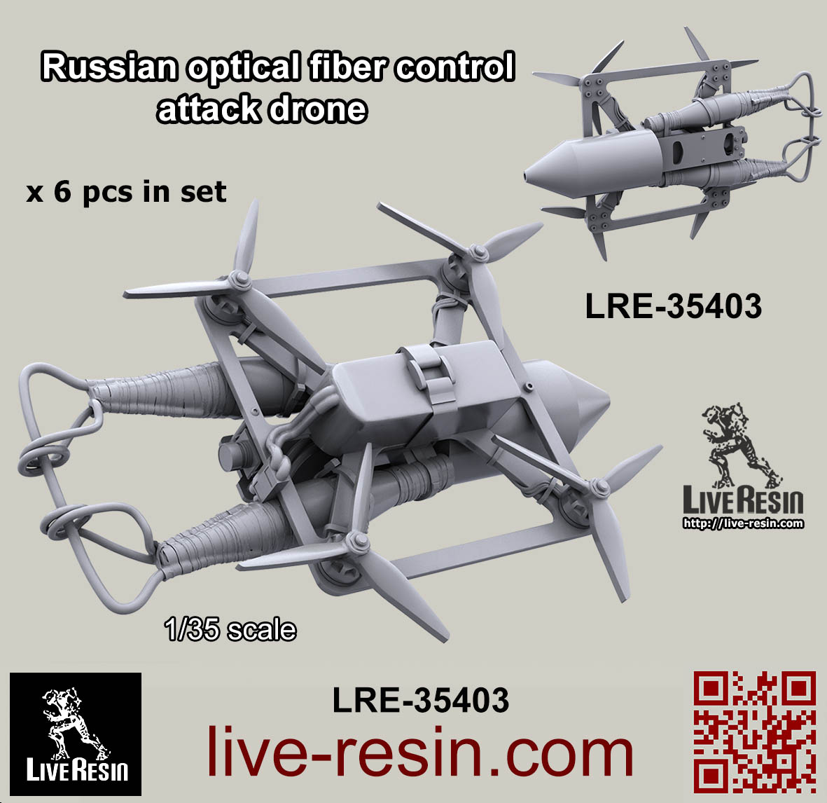 LRE35403 Дрон камикадзе на оптиковолокне (Не для свободной продажи) Live Resin
