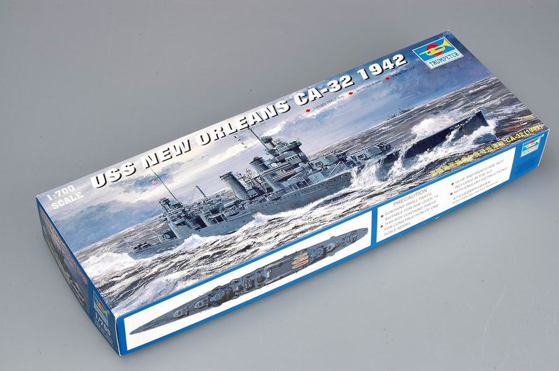 05742P Сборная модель Американский тяжелый крейсер USS New Orleans (CA-32) 1942 Trumpeter 05742P Сборная модель Американский тяжелый крейсер USS New Orleans (CA-32) 1942 Trumpeter