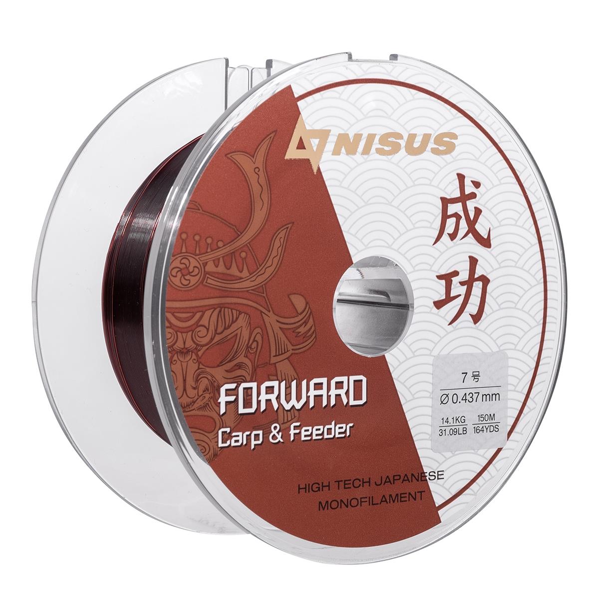 Леска FORWARD Carp&Feeder brown 0,437mm/150m Nylon (N-FCF-0437-150) Nisus
