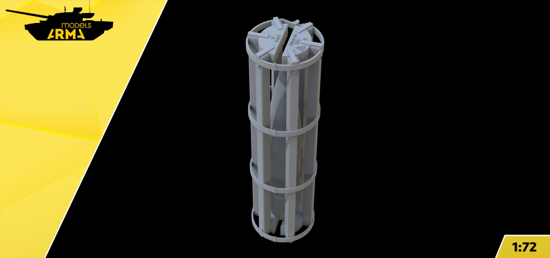 AM72491 Снаряд в деревянной опалубке Arma Models