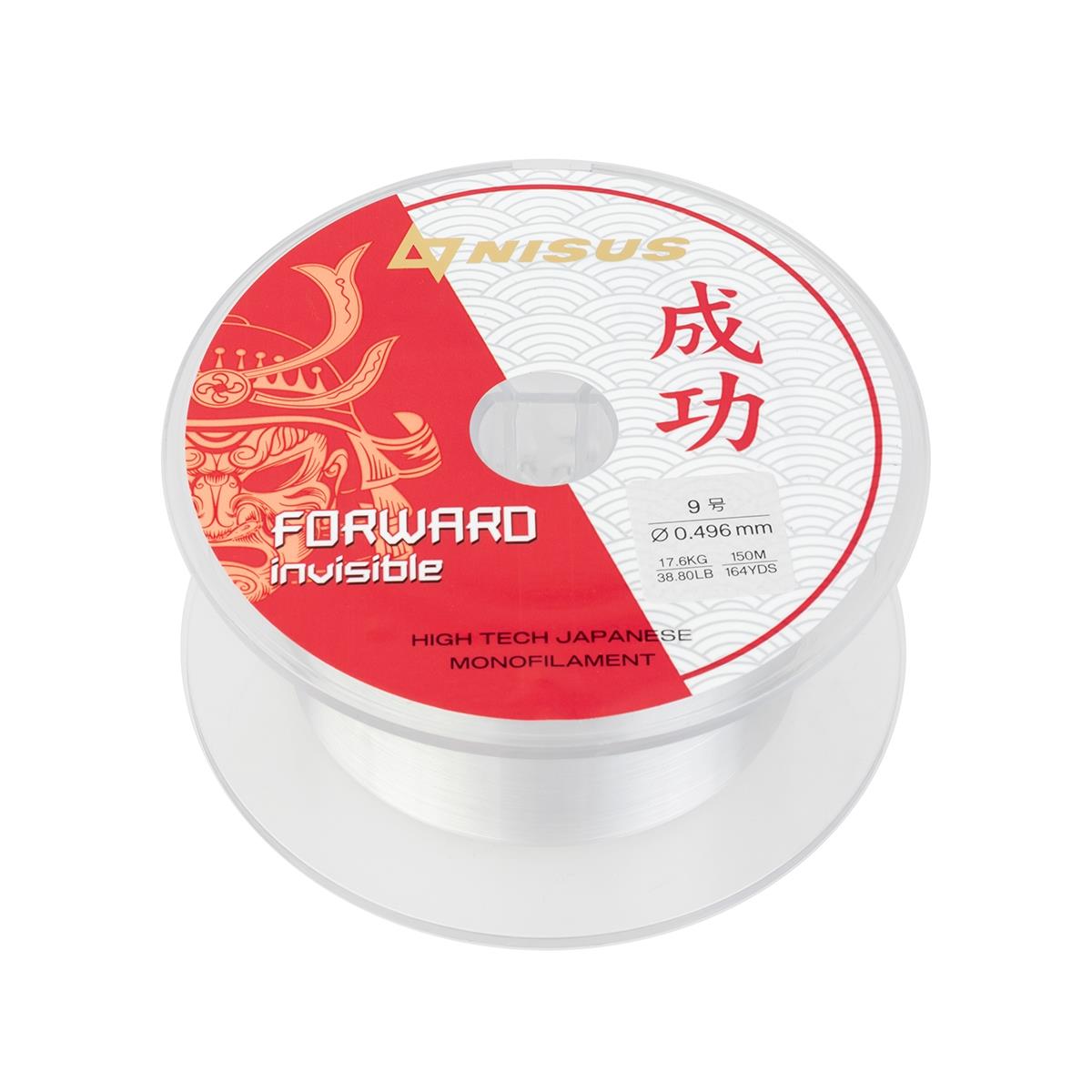 Леска FORWARD Invisible 0,496mm/150m Nylon Transparent (N-FI-0496-150) Nisus( цена указана за упаковку, в количестве 6шт.)